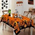 thumbnail image 1 of Halloween Spiderweb Tablecloth, Halloween Tablecloths for Rectangle Tables, Halloween Table Cloths Rectangle 60 x 84 Inch, Halloween Table Cover for Party Dinner Decor, 1 of 1