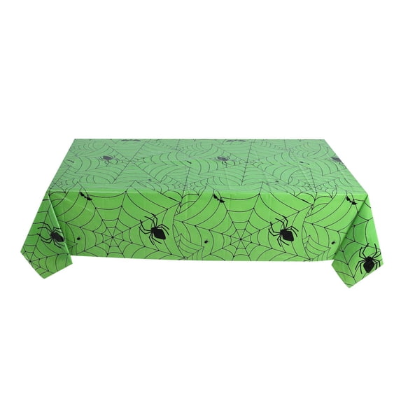 Halloween Spiderweb Tablecloth Rectangular Plastic Spider Web Table Cloth Large Size Table Covers for Home Decor Halloween Party Decorations