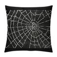 thumbnail image 1 of Halloween Spiderwebs Pillow CoversInch Black and White Grunge Background Decorative Throw Pillow CoversCushion Case for Sofa Couch, 1 of 5