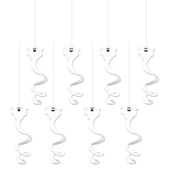Halloween Spiral Ghost Decorations;Haunted House Party Supplies;Creepy Halloween Atmosphere Creators;Easy-to-Use Spooky Decorations Set