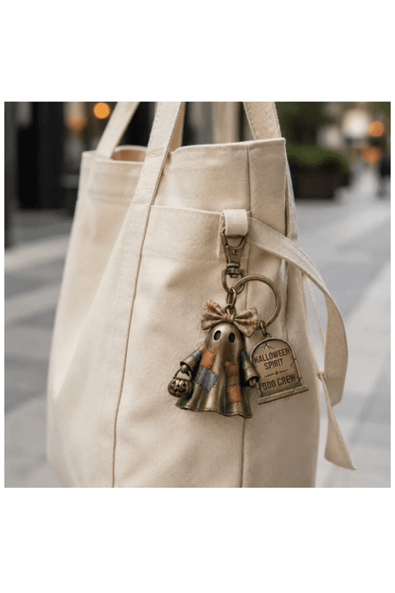 Halloween Spirit Boo Crew Ghost Keychain