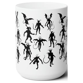 Halloween Spirits Demonology Devil Monsters Ceramic Mug 15oz Coffee Cup