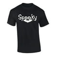 thumbnail image 1 of Halloween Spooky Adult Unisex Short Sleeve T-Shirt-Black-Large, 1 of 4