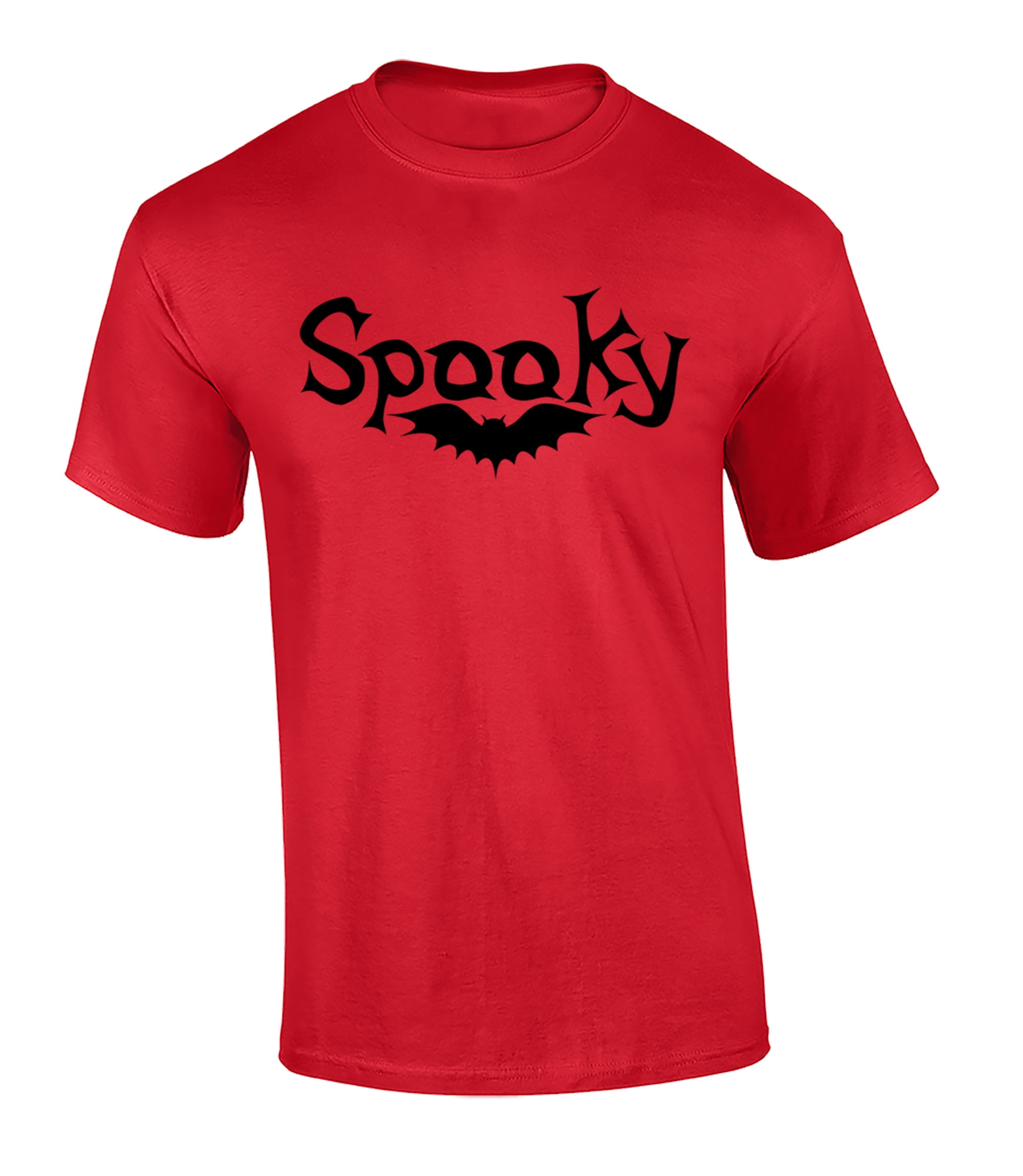 Halloween Spooky Adult Unisex Short Sleeve T-Shirt-Red-6XL