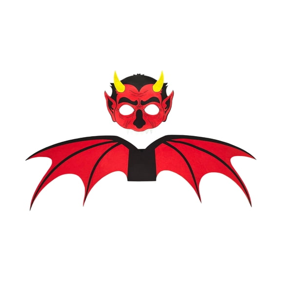 Halloween Spooky Bat Wing Sets 2 Pcs — Bold Colors with Ghostly Outlines, Halloween Decorations for Halloween Parties & Trick or Treat Nights — great for Costume Parties with spooky party setups