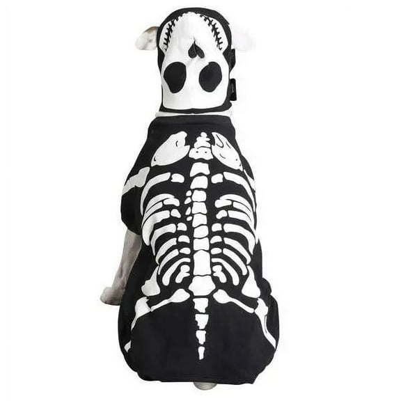 Halloween Spooky Casual Canine Glow Bones Costume, Small
