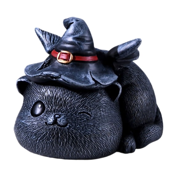 Halloween Spooky Cat Figures — Bright Orange Tones with Playful Shadows, Halloween Decorations for Snack Tables, Dessert Stations & Halloween Party Setups — perfect for Costume Parties