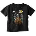 thumbnail image 1 of Halloween Spooky Dancing Skeletons Toddler Boy Girl T Shirt Infant Toddler Brisco Brands 6M, 1 of 1