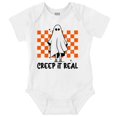 thumbnail image 1 of Halloween Spooky Ghost Creep It Real Romper Boys or Girls Infant Baby Brisco Brands NB, 1 of 1