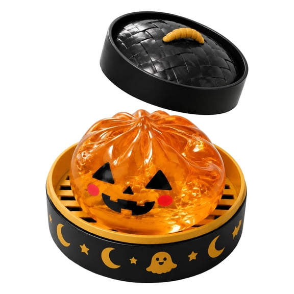 Halloween Spooky Ghost Dumpling, Dumplings Squish with Steamer Stress Balls Stress Relief Fidget Sensory for Holiday & Birthday Gifts