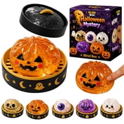 Halloween Spooky Ghost Dumpling Squishies, 2026 New Spooky Ghost Fidget Toys with Steamer Stress Balls Stress Relief Fidget Sensory for Holiday & Birthday GiftsA002