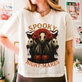 thumbnail image 1 of Halloween Spooky Ghost Horse T-Shirt, Funny Retro Halloween T-Shirt, Spooky Nightmares Horse T-Shirt, Horror Pumpkin T-Shirt, Haunted Western Sublimation, 1 of 5