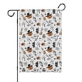 thumbnail image 1 of Halloween Spooky Icons Pattern Fall Garden Flags 12.5"x18" Double Side,Small Yard Flags for Outside,Outdoor Fall Decor,Autumn Funny Garden Flag Yard Decoration, 1 of 4