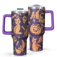 thumbnail image 1 of Halloween Spooky Icons Pattern Tumbler with Handle and Lid,40oz Double Wall Vacuum Insulated Tumbler,Cups Gift for Women and Men, 1 of 7