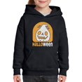 thumbnail image 1 of Halloween Spooky Jack-O-Lantern Hoodie Juniors -Image by Shutterstock,  Medium, 1 of 4