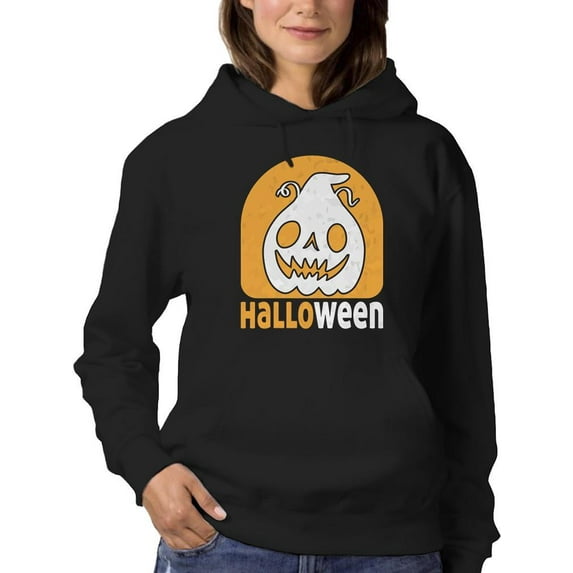Halloween Spooky Jack-O-Lantern Hoodie Women -Image by Shutterstock, Female 3X-Large