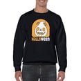 thumbnail image 1 of Halloween Spooky Jack-O-Lantern Sweatshirt Men -Image by Shutterstock, Male 5X-Large, 1 of 4