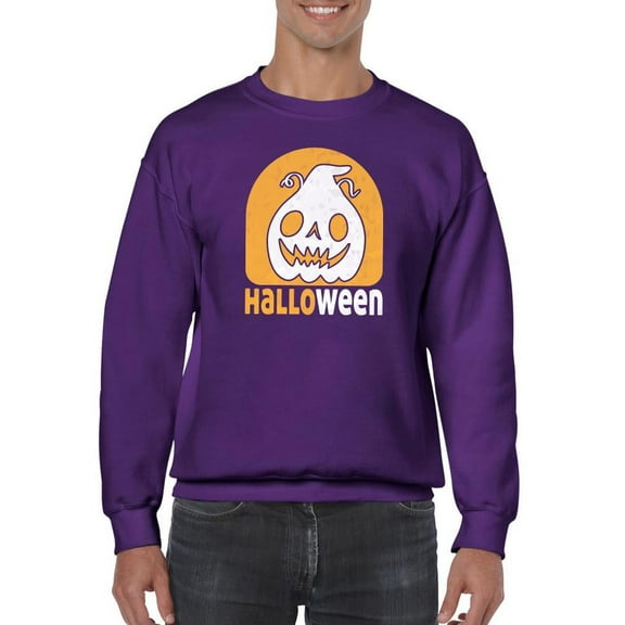 Halloween Spooky Jack-O-Lantern Sweatshirt Men -Image by Shutterstock, Male XX-Large