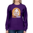 thumbnail image 1 of Halloween Spooky Jack-O-Lantern Sweatshirt Women -Image by Shutterstock, Female Large, 1 of 4