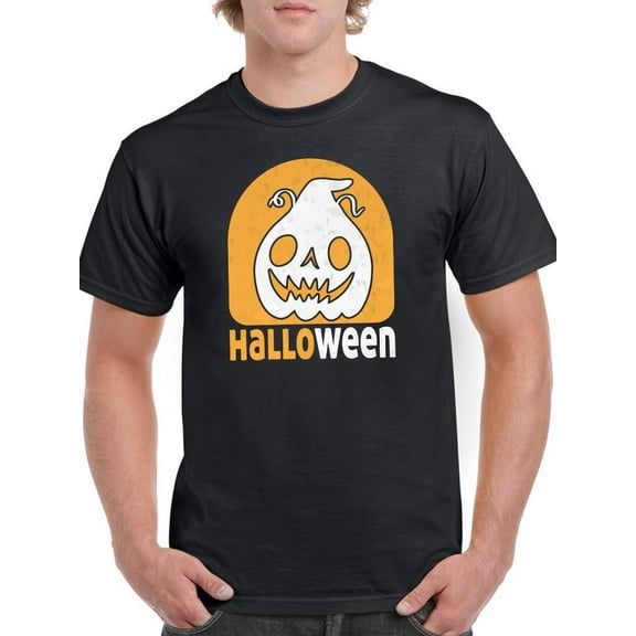 Halloween Spooky Jack-O-Lantern T-Shirt Men -Image by Shutterstock, Male Medium