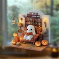 thumbnail image 1 of Halloween Spooky Ornament Halloween Spooky Reading Hanging Decoration Ghost Hanging Ornaments Decorative for Holiday Party Craft Supplies Indoor Home Decoration, 1 of 5