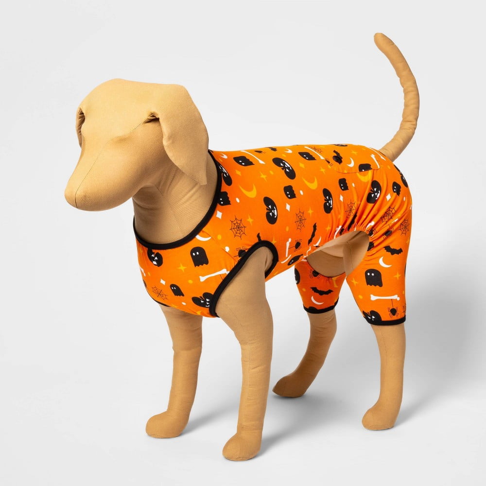Halloween Spooky Print Dog and Cat Matching Family Pajamas