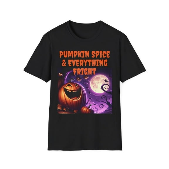 Halloween Spooky Pumpkin T-Shirt Fall Apparel Shirt Unisex Gift Tee
