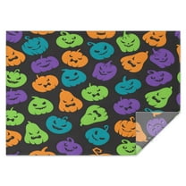 Halloween Spooky Table Cloth Waterproof Spillproof Tablecolths Table Covers Pumpkin Skull Bat Spider Rectangle Tablecloth for Halloween Party Decoration