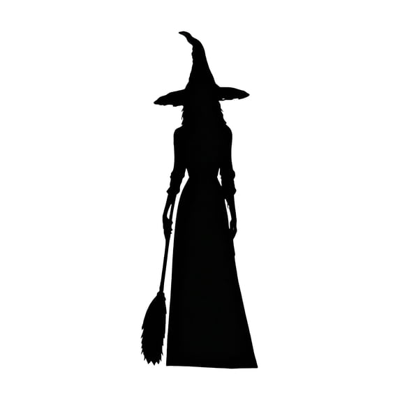 Halloween Spooky Witch & Ghost Mirror Stickers, Removable Seasonal Window Wall Decals, Fall Themed Home Decor, Mirror & Glass Decor for Autumn Festive Styling