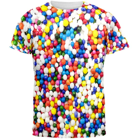 Halloween Sprinkles All Over Adult T-Shirt - X-Large