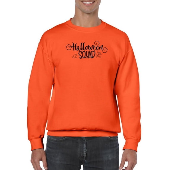 Halloween Squad Phrase Sweatshirt Men -Image by Shutterstock, Male Small