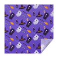 thumbnail image 1 of Halloween Square Tablecloth 42x42in(107x107cm) – Waterproof Polyester Printed Table Cover, Wrinkle Resistant & Washable for Kitchen Dining Picnic Party Decor, Pattern-V5-11, White, 1 of 6