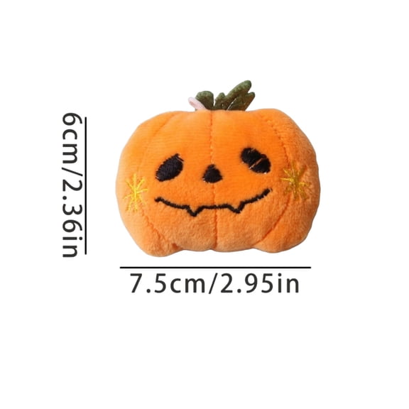 Halloween Squeaky Chew Toy, Cloth Pumpkin Doll, Interactive Dog and Cat Toy, Fun Halloween Party Gift.