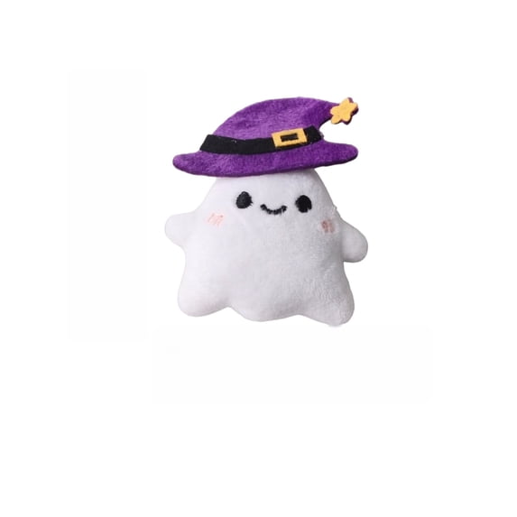 Halloween Squeaky Dog Toys, Funny Ghost Shape Interactive Chew Toys for Puppy Small and Medium Dogs