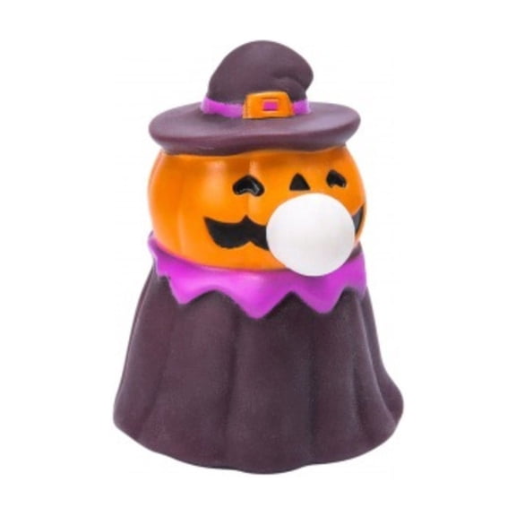 Halloween Squishy – Cute Blowing Stress Relief T-oy, Pumpkin Head Witch Fidget for Adults, Soft Slow Rising, B