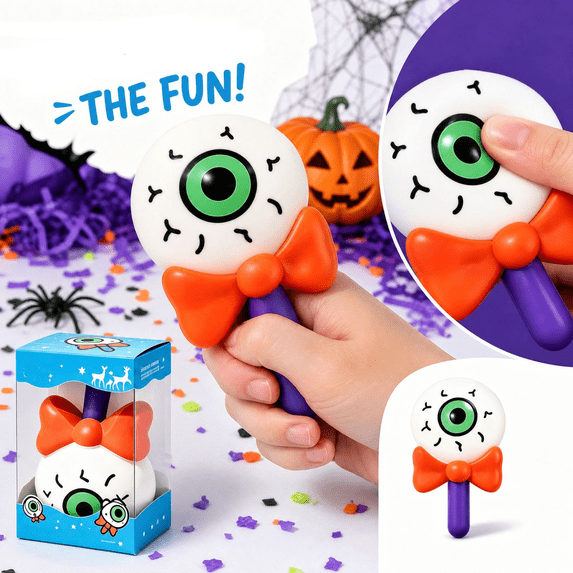 Halloween Squishy Elastic Stretch Fidget Sensory Squishies Stress Balls, Slow Rising Squishy Halloween Party Gift