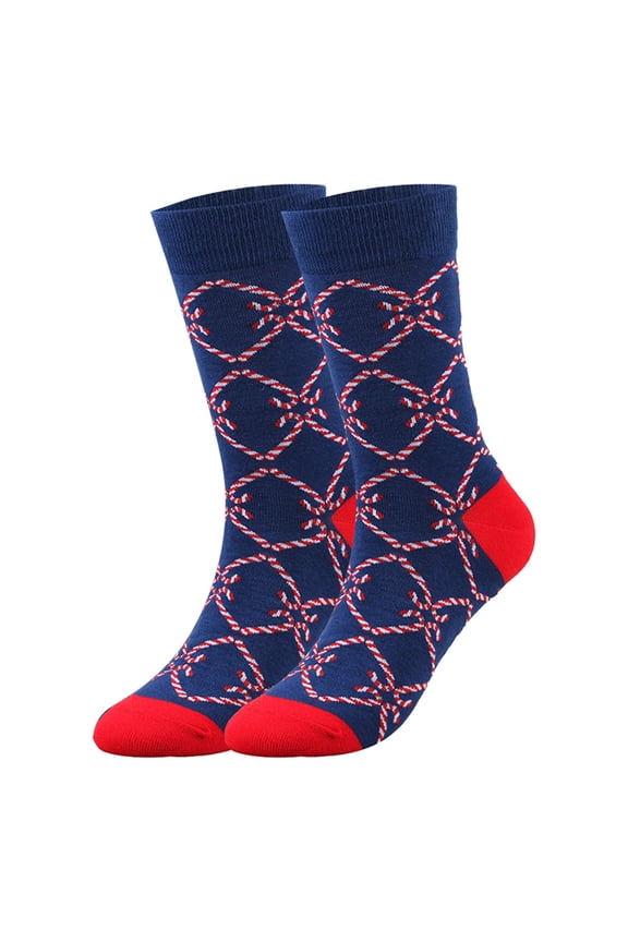 Halloween Sstocking for Women Girls Santa Reindeer Candy Pattern Compression Socks for Women