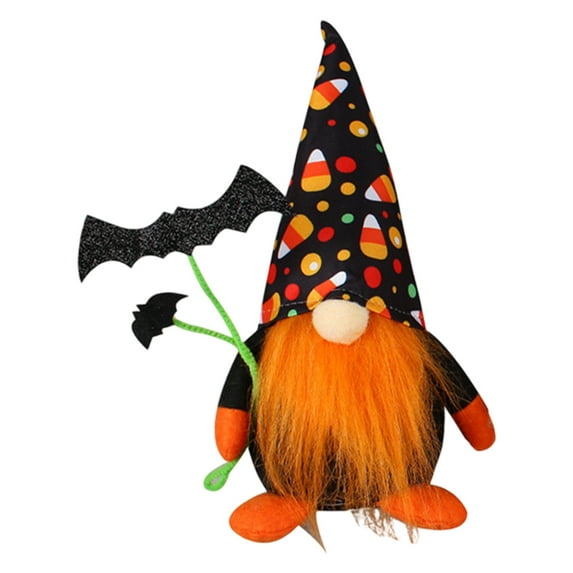 Halloween Standing Gnome Decor Faceless Old Man Spooky Style Cloth Doll Decoration for Indoor Haunt Display - 9.5x6 Inch