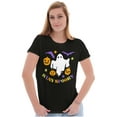 thumbnail image 1 of Halloween Stay Spooky Ghost Pumpkins Womens Slim Fit Graphic Tee Brisco Brands S, 1 of 5