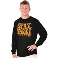 thumbnail image 1 of Halloween Stay Spooky Trick Or Treat Long Sleeve TShirt Men Women Brisco Brands S, 1 of 6