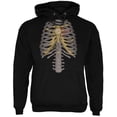 thumbnail image 1 of Halloween Steampunk Mechanical Skeleton Costume Black Adult Hoodie - Small, 1 of 1