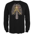thumbnail image 1 of Halloween Steampunk Mechanical Skeleton Costume Mens Long Sleeve T Shirt, 1 of 5