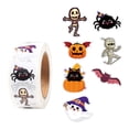 thumbnail image 1 of Halloween Stickers, 500 Cute Assorted Designs on 1 Roll, Self-Adhesive Holiday Decals for Party Decoration, Gift Wrapping, Crafts, Kids Trick-or-Treat Favors, 1 of 6