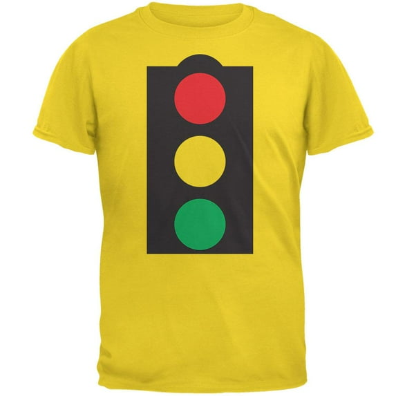 Halloween Stoplight Costume Mens T Shirt Yellow X-LG