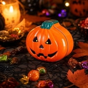 Halloween Storage Box, Iron Pumpkin Ghost Candy Box, Multi-Purpose Treat Container, Versatile Festival Decoration, 1x Box
