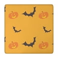 thumbnail image 1 of Halloween Stretch Table Cover 34x34 Inch Square - Elastic Edge Design with Ghosts and Pumpkins Pattern for Festive Table Decor, 1 of 6