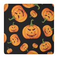 thumbnail image 1 of Halloween Stretch Table Cover 36x36 Inch Square - Elastic Hem Design with Ghosts and Pumpkins Pattern for Festive Table Decor, 1 of 6
