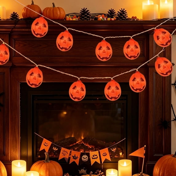 Halloween String Lights - 150cm Multicolor Decorative Lamps For Indoor Outdoor Fence(D)