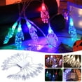 thumbnail image 1 of Halloween String Lights, 8.2ft 20 LED Skeleton Hand String Lights Battery Operated, Halloween Lights Indoor & Outdoor for Cosplay Party Garden Yard Halloween Decor Home, 1 of 6