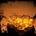 thumbnail image 1 of Halloween String Lights,Ghost Battery Operated White and Warm String Lights, Indoor Outdoor Window Front Porch Decor Party Decorations, 1 of 6